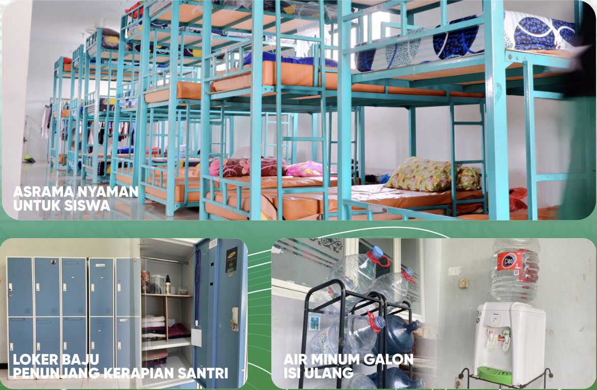 Asrama Nyaman, Loker, & Air Minum Galon